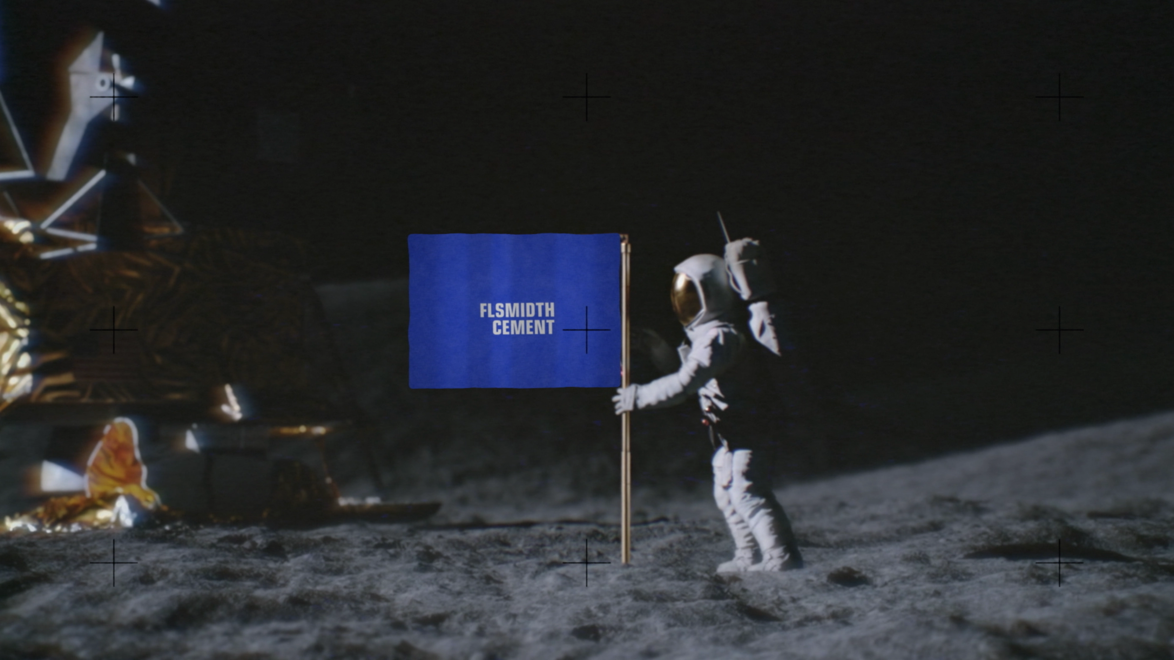 Thumbnail for automation video showing astronaut with FLSmidth Cement Flag