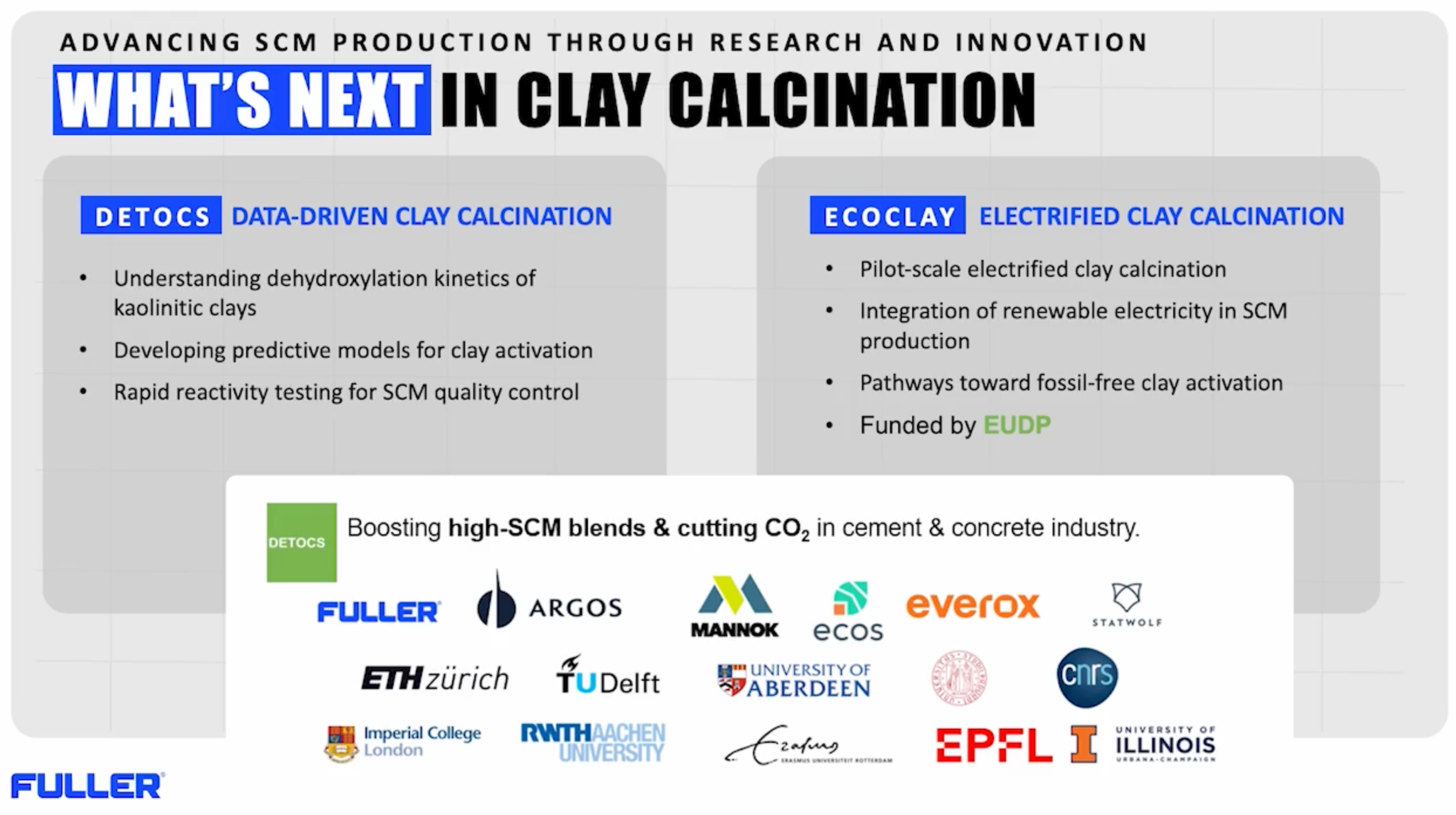 What's next in Clay calcination - advancing SCM production through research and innovaation