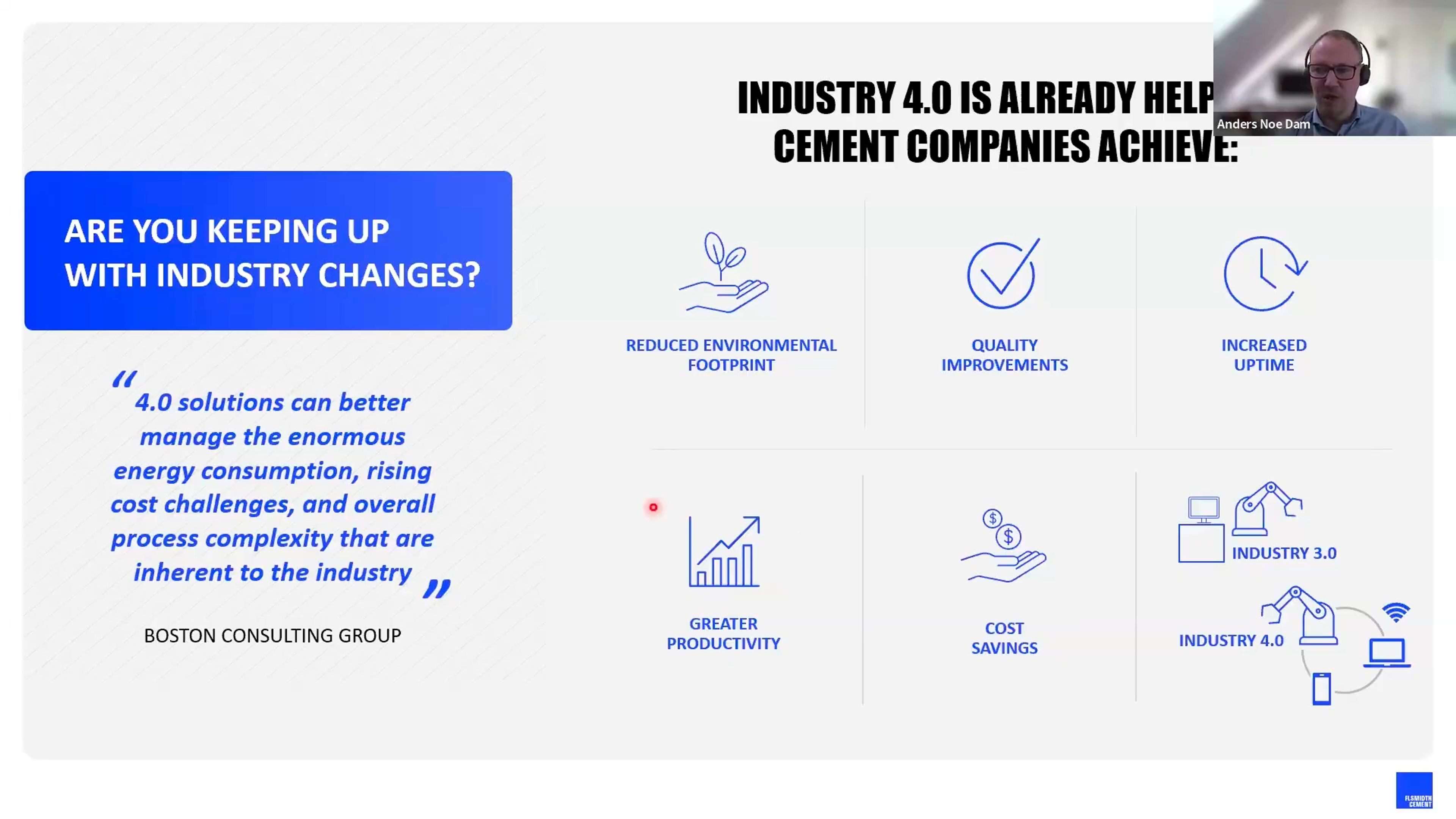 Industry 4.0 helps cement companies improve performance and efficiency.