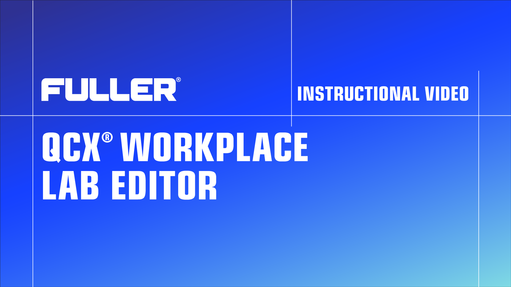 QCX Workplace Lab Editor