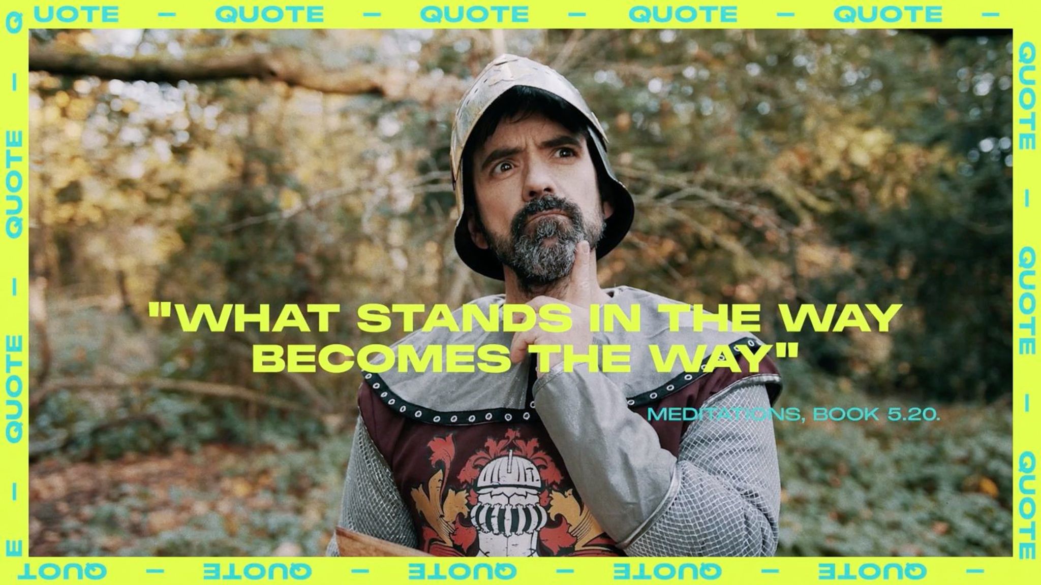 What stands in the way becomes the way