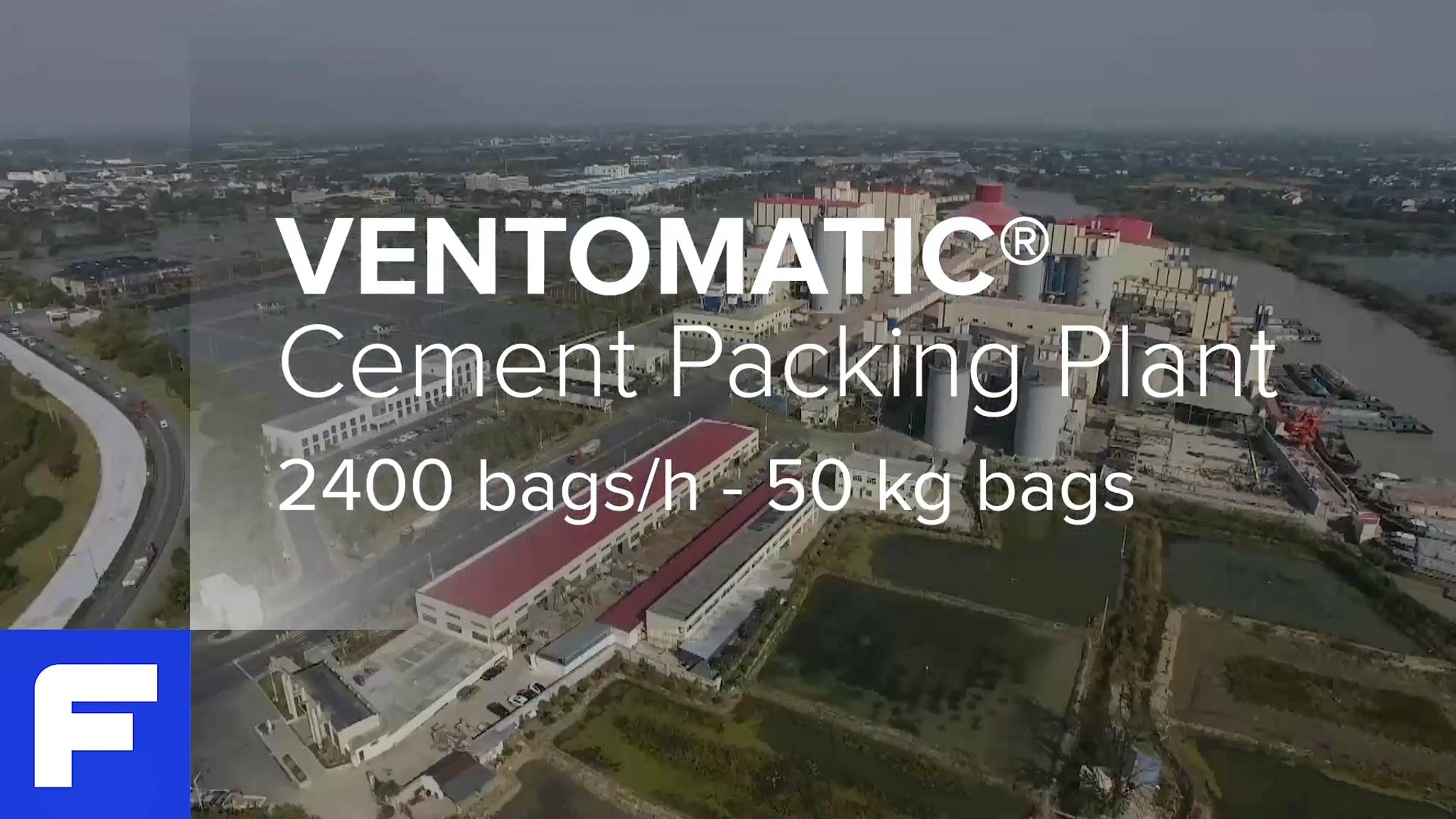 Ventomatic cement packing plant