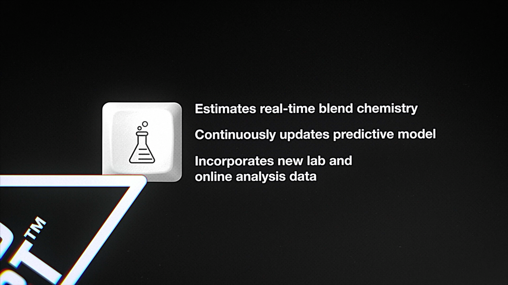 QCX/BlendExpert estimates real-time blend chemistry, continuously updates its predictive model and incorporates new laboratory and online analysis data
